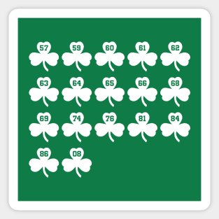 CELTICS CHAMPIONSHIPS Sticker